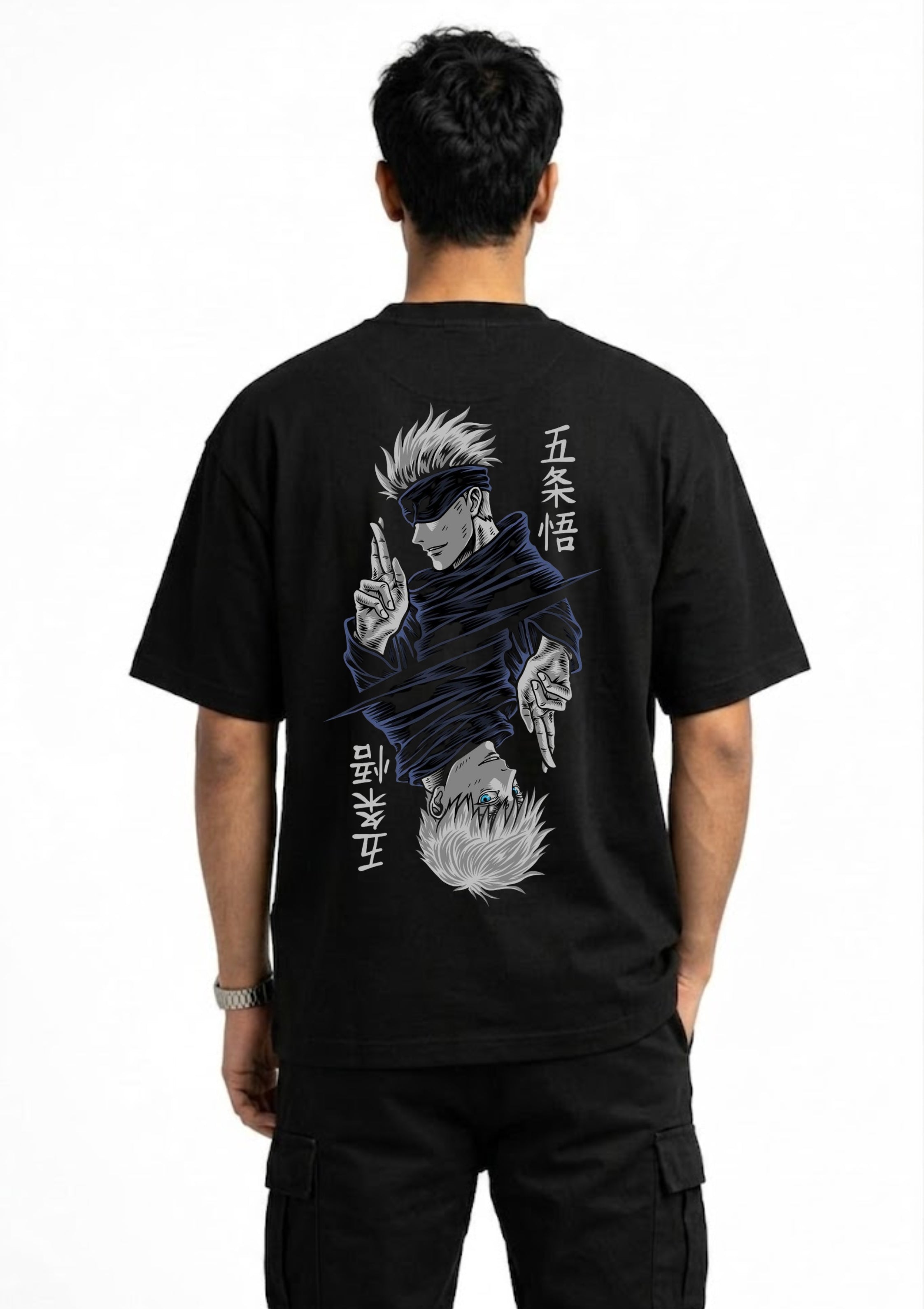 Anime Sorcerer Graphic Oversized T-Shirt | 220 GSM | 100% Cotton