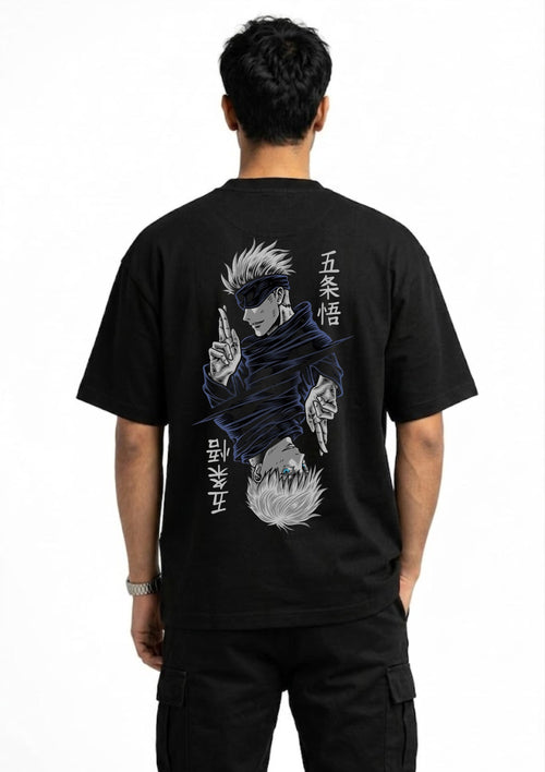 Anime Sorcerer Graphic Oversized T-Shirt | 220 GSM | 100% Cotton