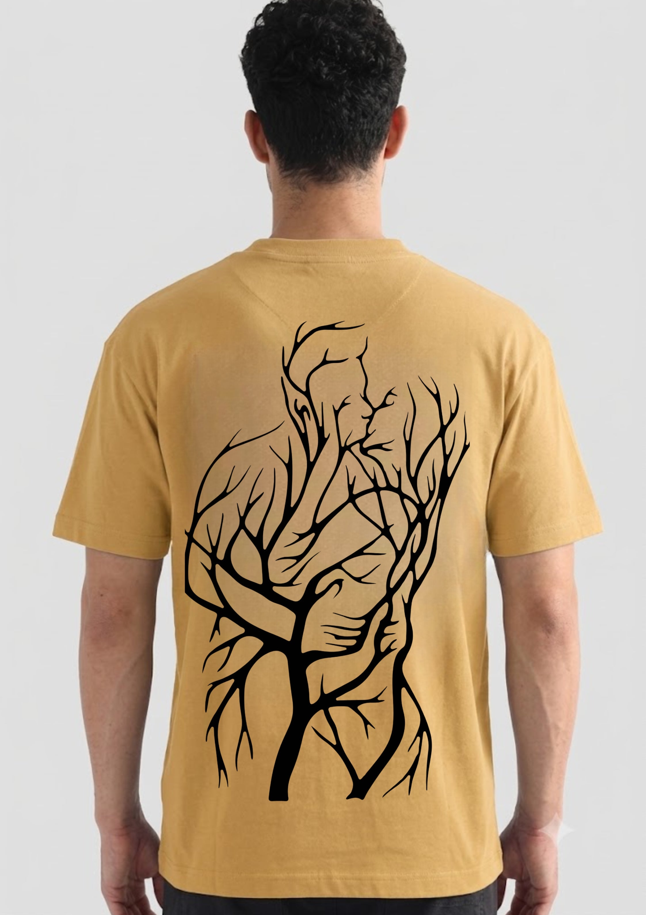 Muscular Anatomy Line Art Graphic Oversized T-Shirt | 100% Cotton | 220 GSM