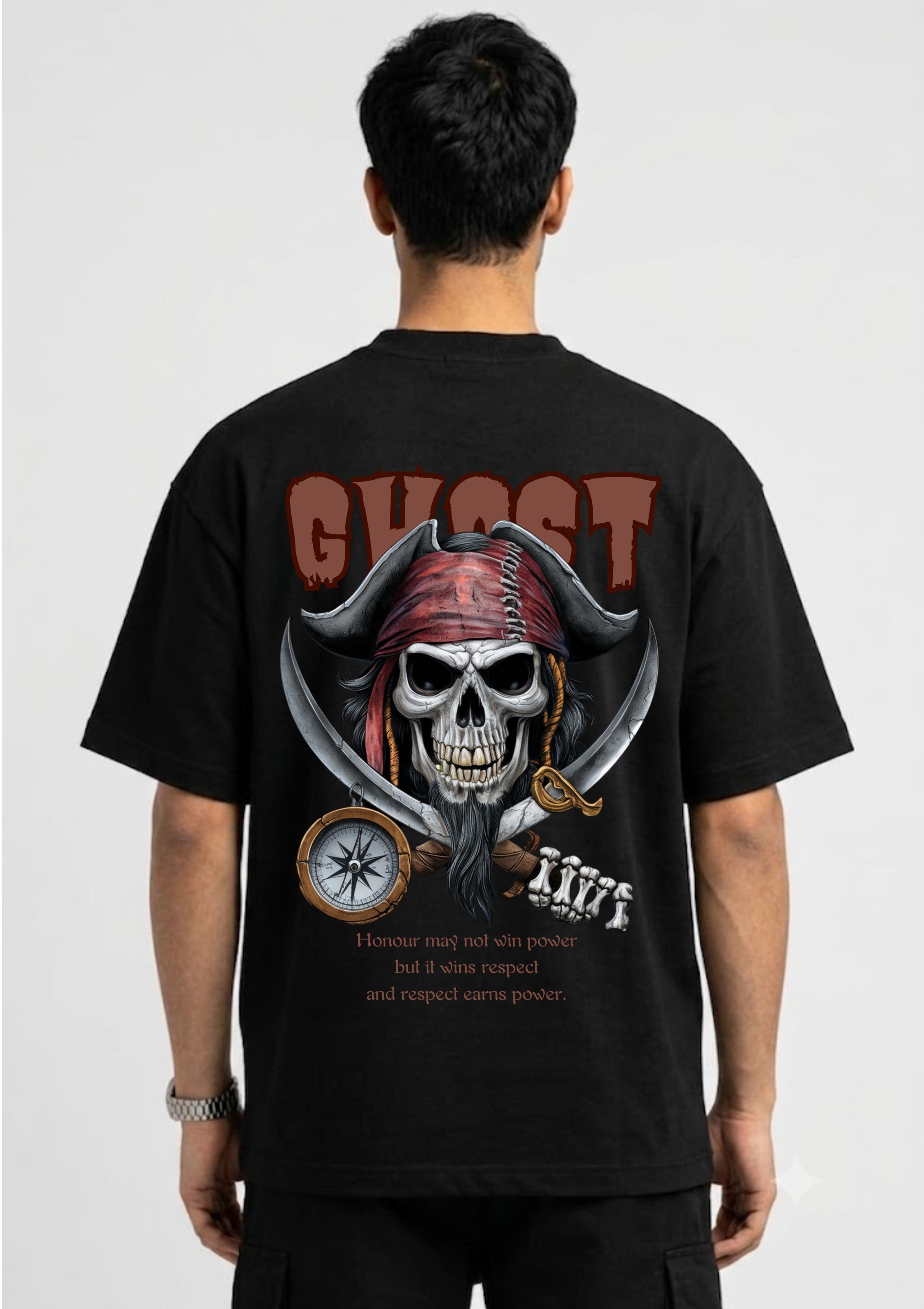 Pirate Skull Ghost Graphic