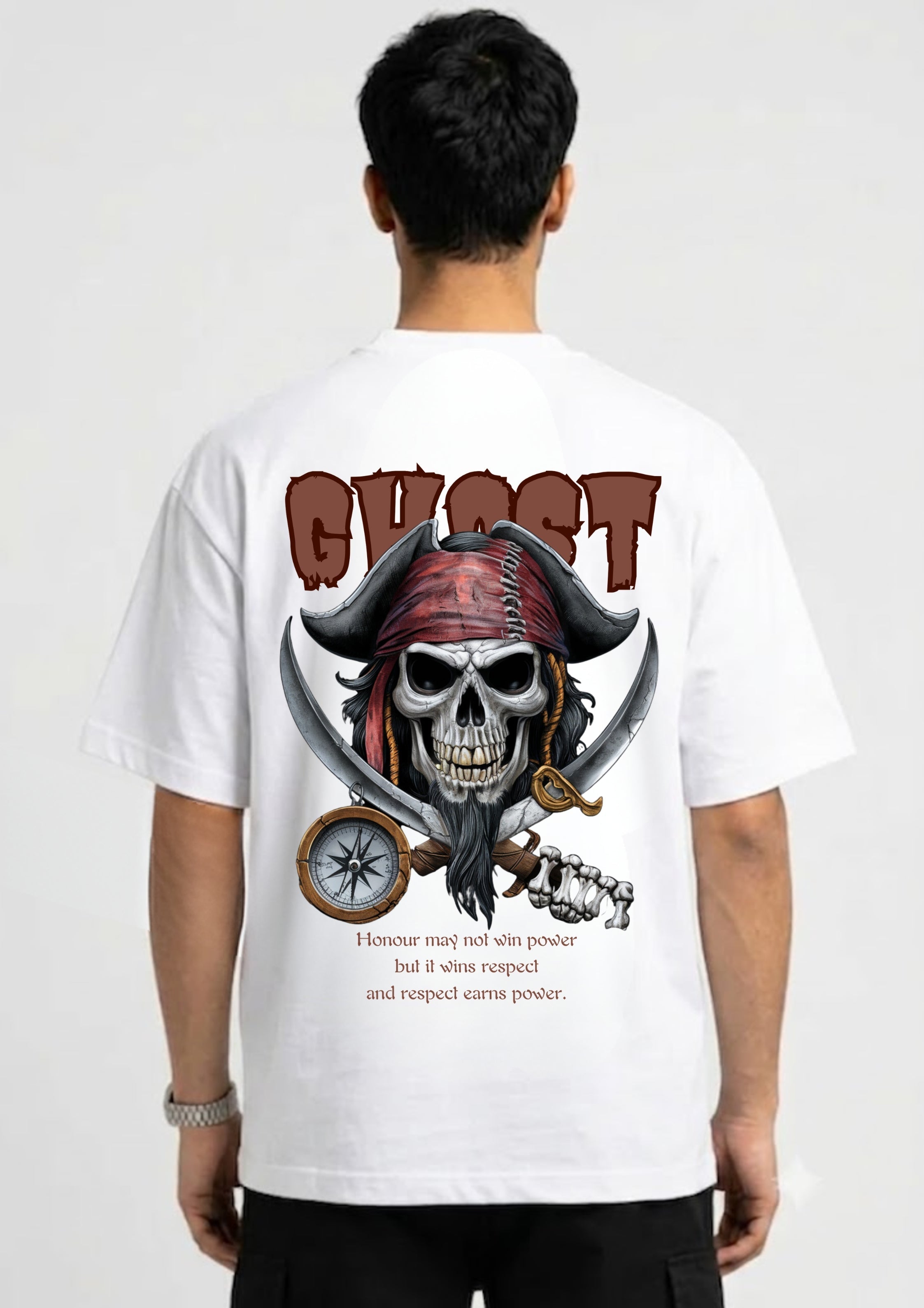 Pirate Skull Ghost Graphic