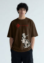Mahadev Shiva Parvati Graphic Oversized T-Shirt | 220 GSM | 100% Cotton