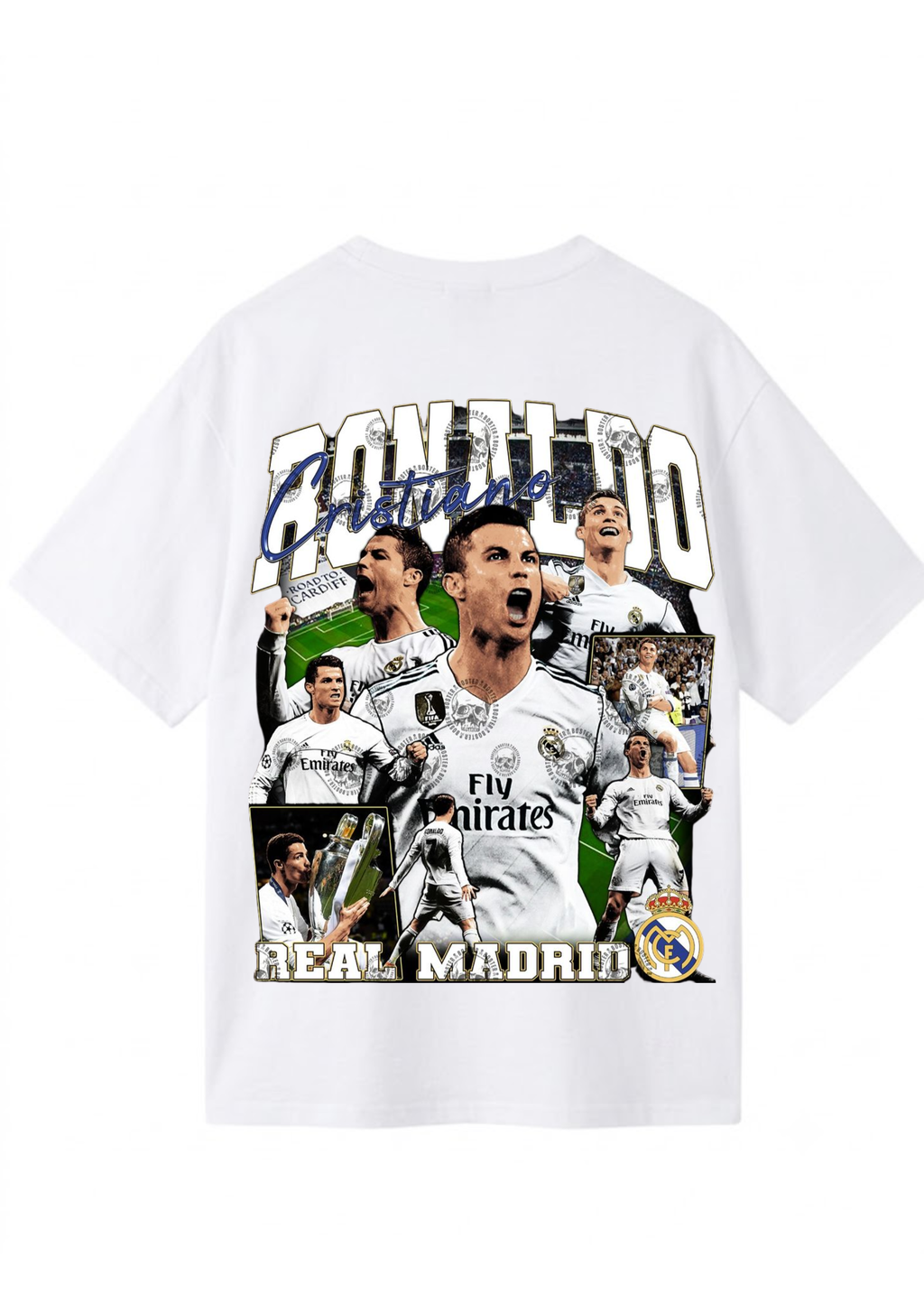 Cristiano Ronaldo Football Legend Graphic Oversized T-Shirt | 220 GSM | 100% Cotton