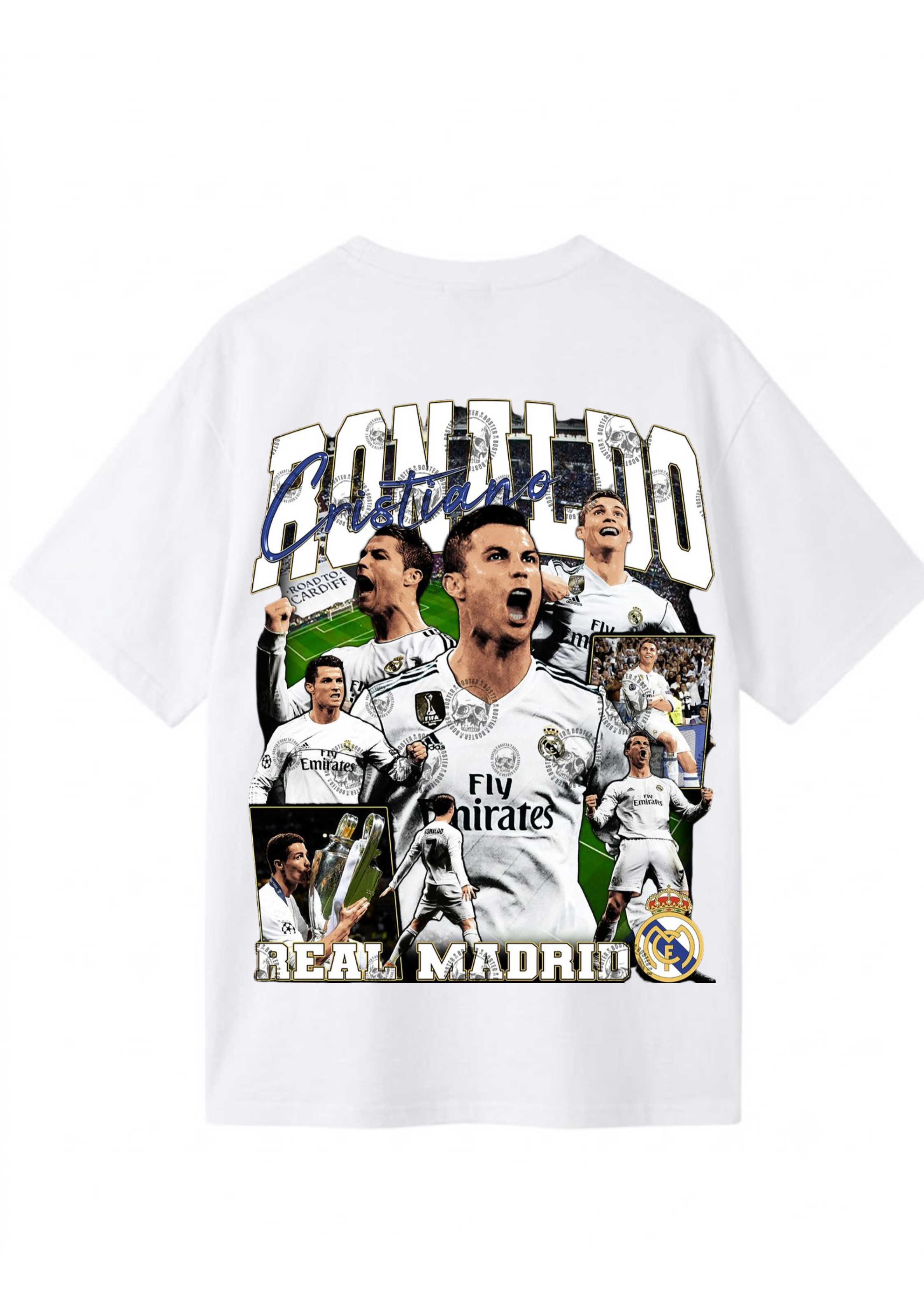 Cristiano Ronaldo Football Legend Graphic Oversized T-Shirt | 220 GSM | 100% Cotton