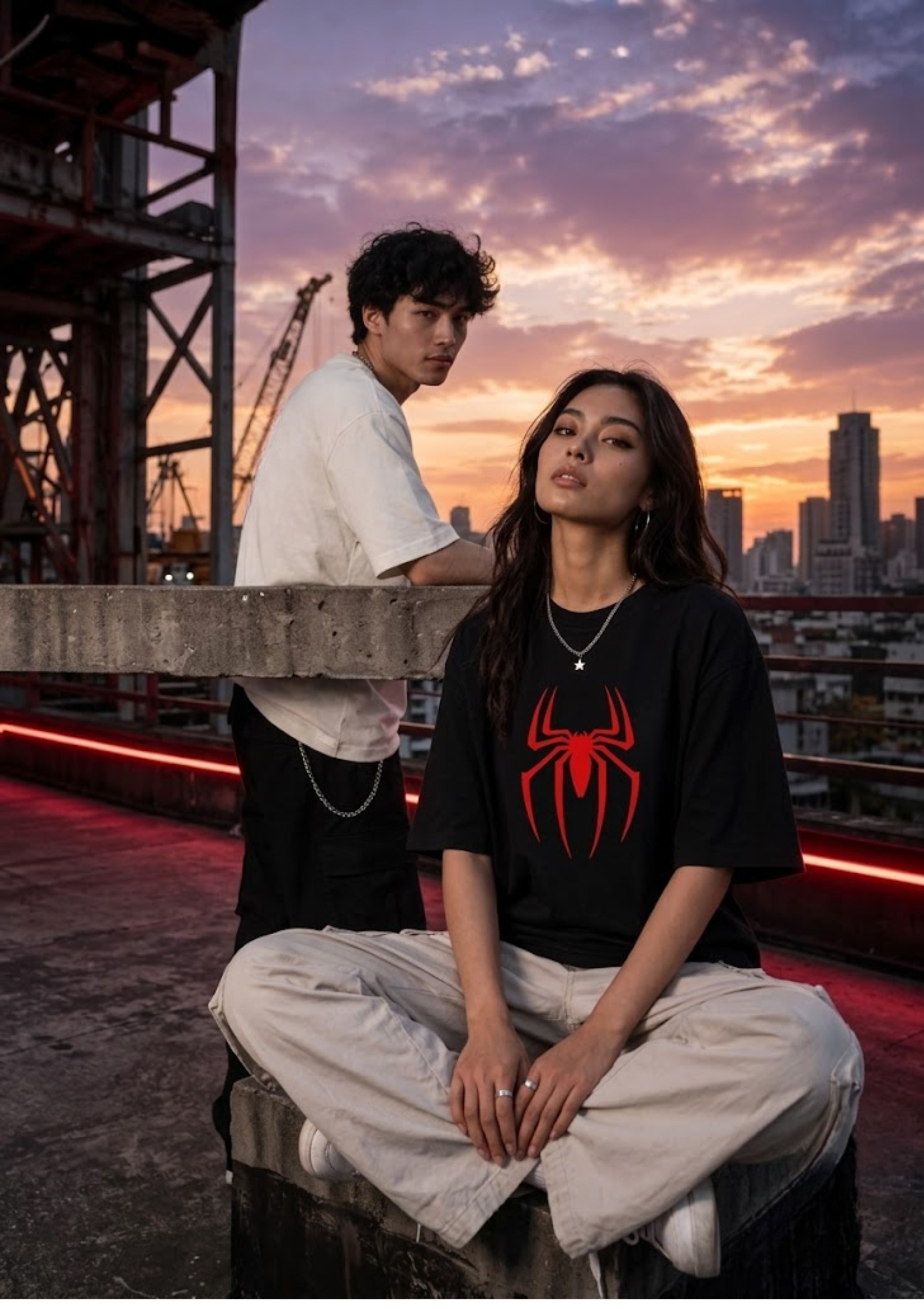 Spider Graphic Oversized Unisex T-Shirt | 220 GSM | 100% Cotton Premium Streetwear Tee