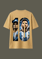 Football Legends No. 10 Graphic Oversized T-Shirt | 100% Cotton | 220 GSM