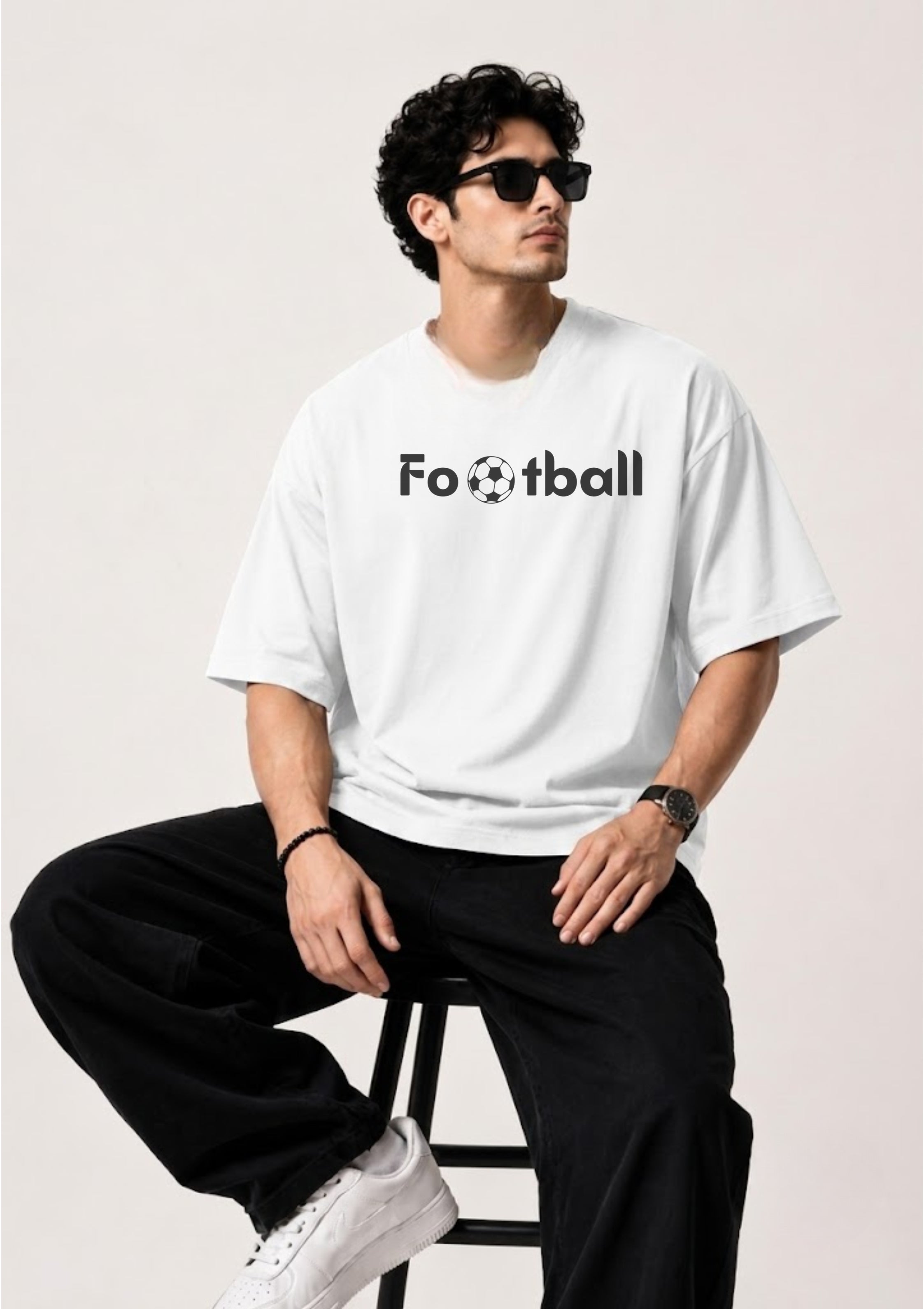 Goalkeeper 67 Football Graphic Oversized T-Shirt | 220 GSM | 100% Cotton
