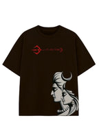 Mahadev Shiva Parvati Graphic Oversized T-Shirt | 220 GSM | 100% Cotton