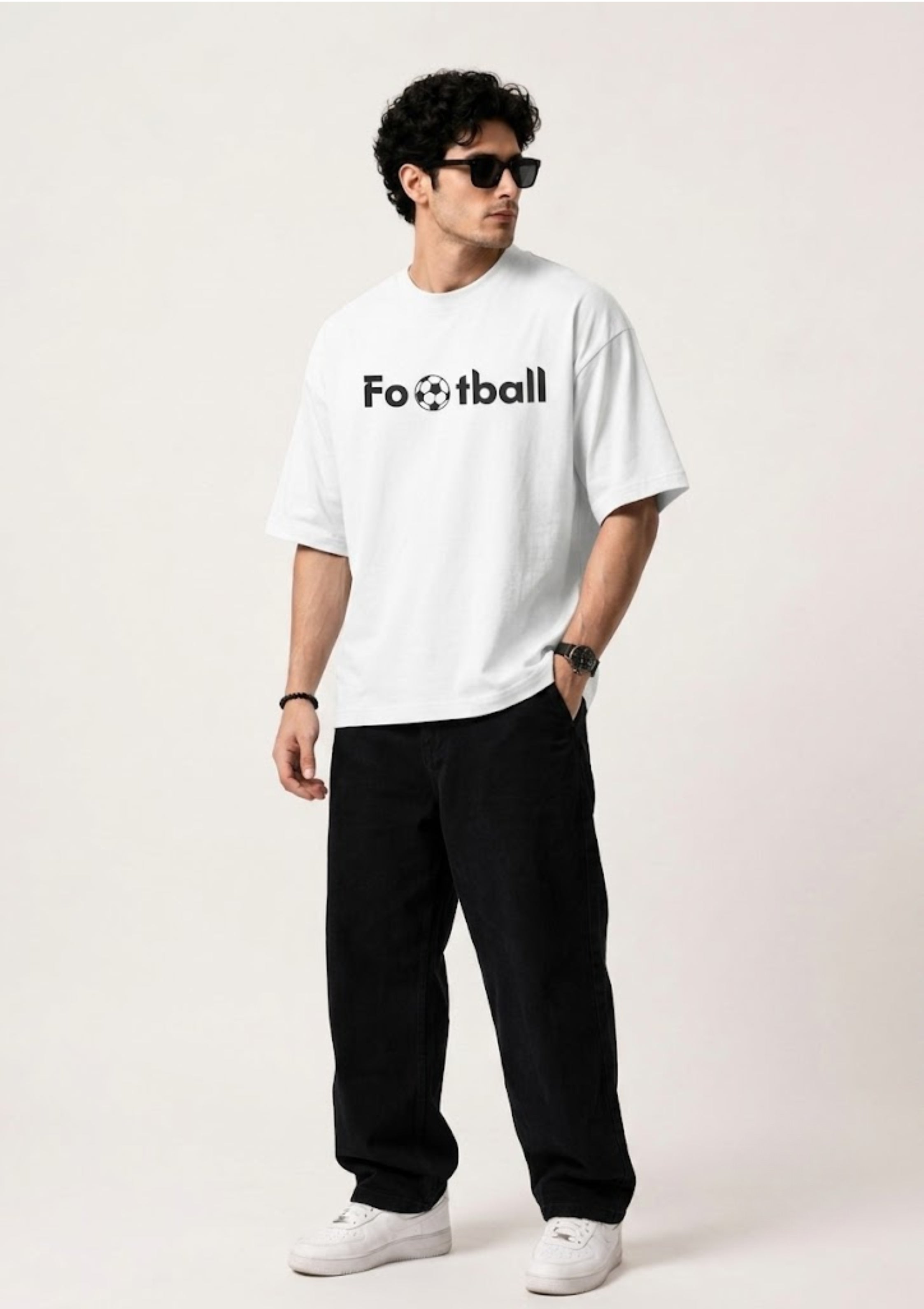 Goalkeeper 67 Football Graphic Oversized T-Shirt | 220 GSM | 100% Cotton