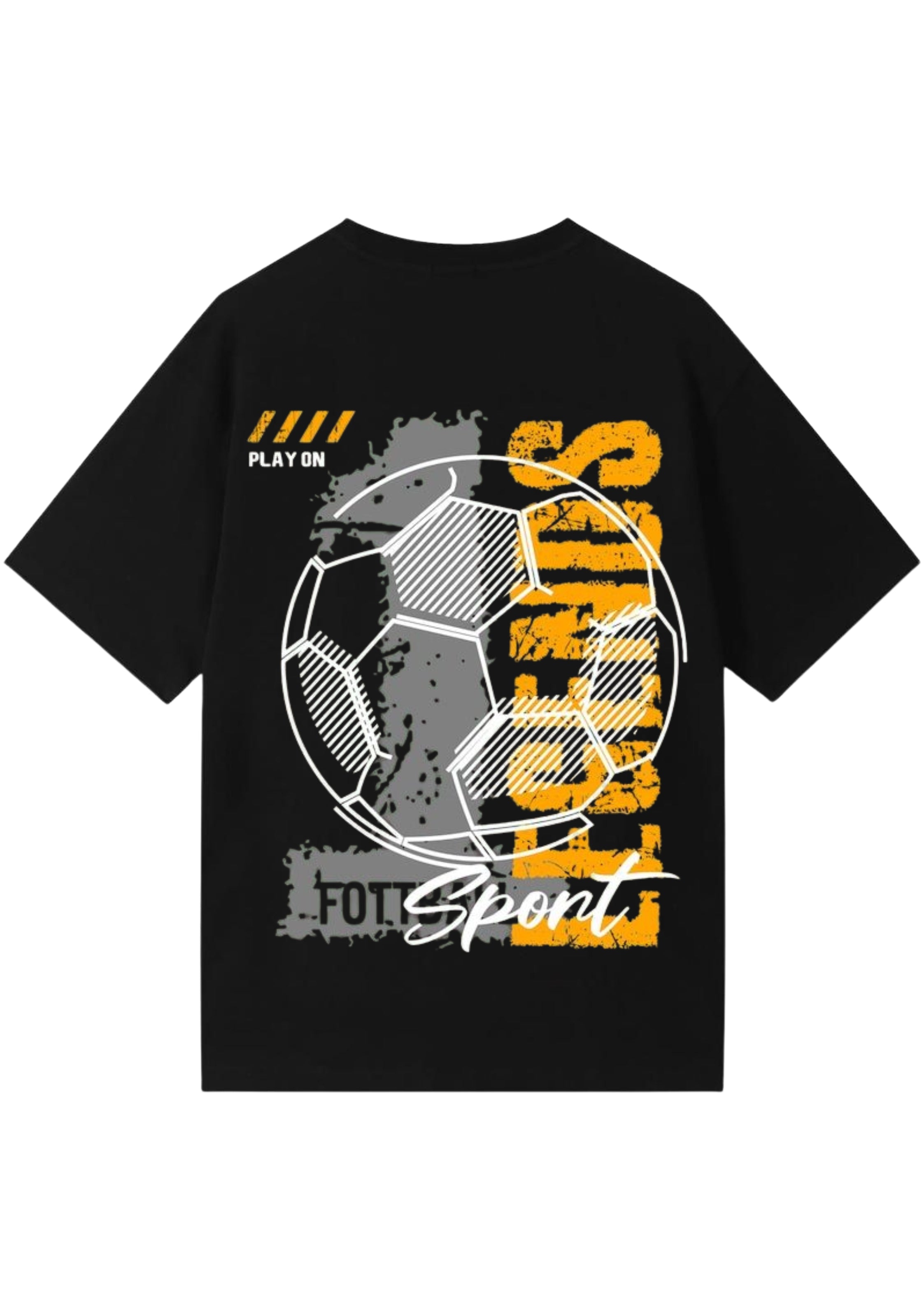 Football Sport Graphic Oversized T-Shirt | 220 GSM | 100% Cotton