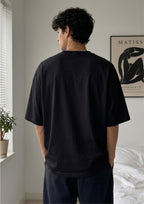 Mahadev Trishul Minimal Graphic Oversized T-Shirt | 100% Cotton | 220 GSM