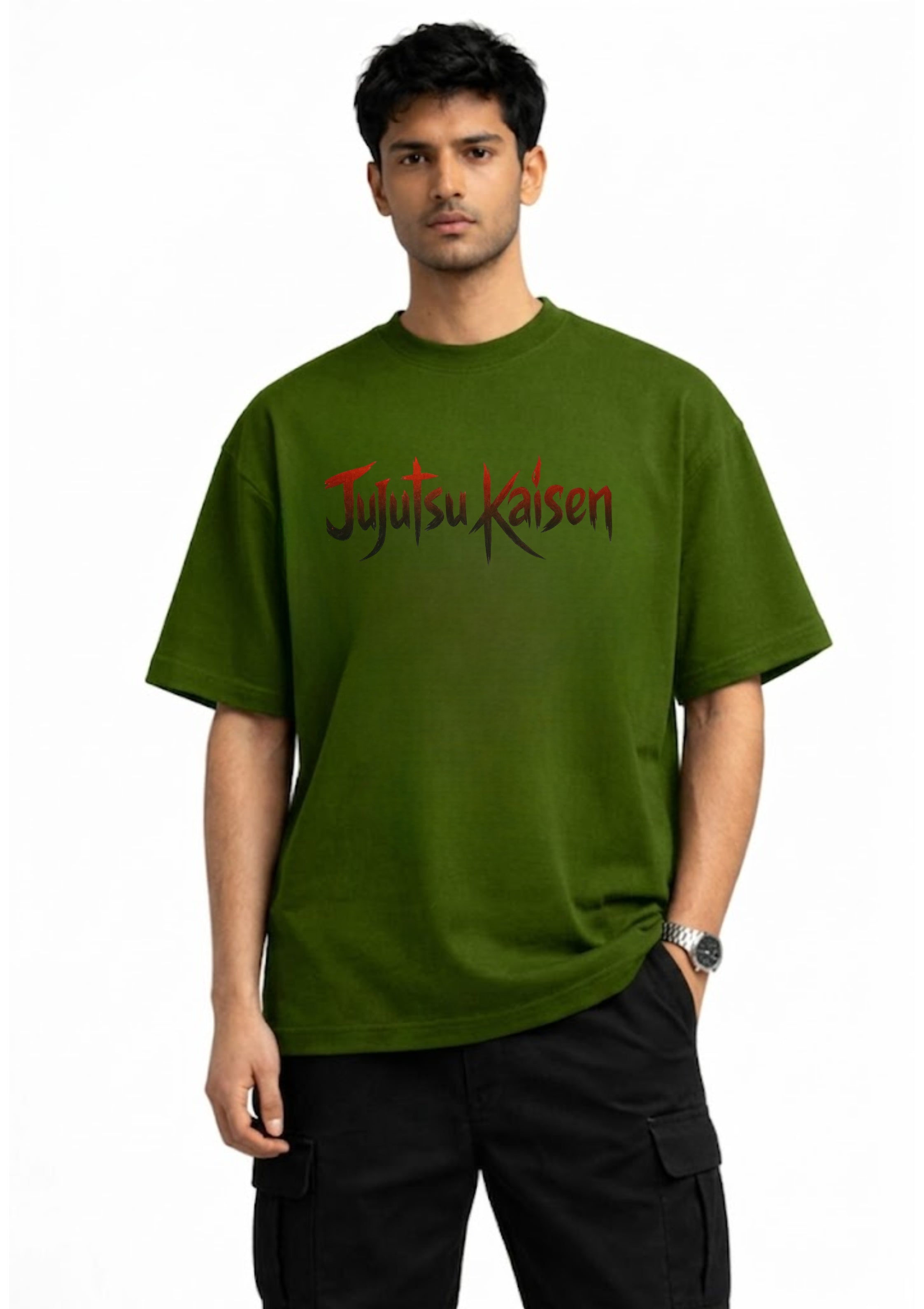 Anime Sorcerer Graphic Oversized T-Shirt | 220 GSM | 100% Cotton