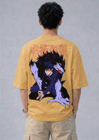 Shadow Wolf Anime Graphic Oversized T-Shirt | 100% Cotton | 220 GSM