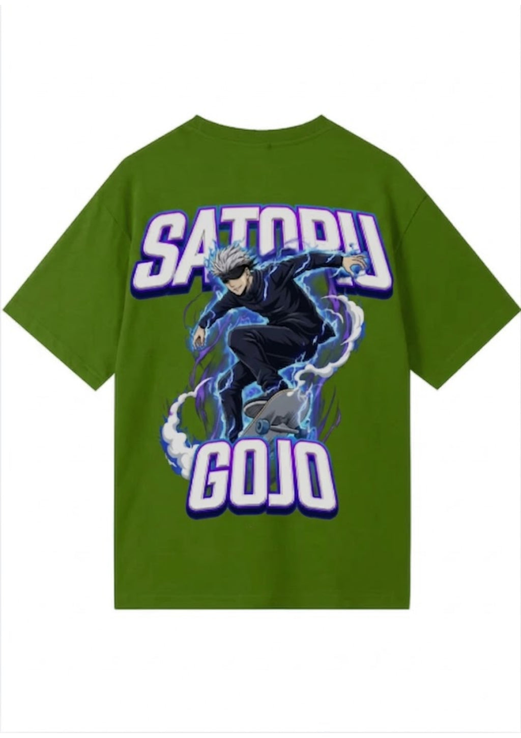 Satoru Gojo Anime Graphic Oversized T-Shirt | 100% Cotton | 220 GSM