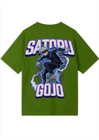 Satoru Gojo Anime Graphic Oversized T-Shirt | 100% Cotton | 220 GSM