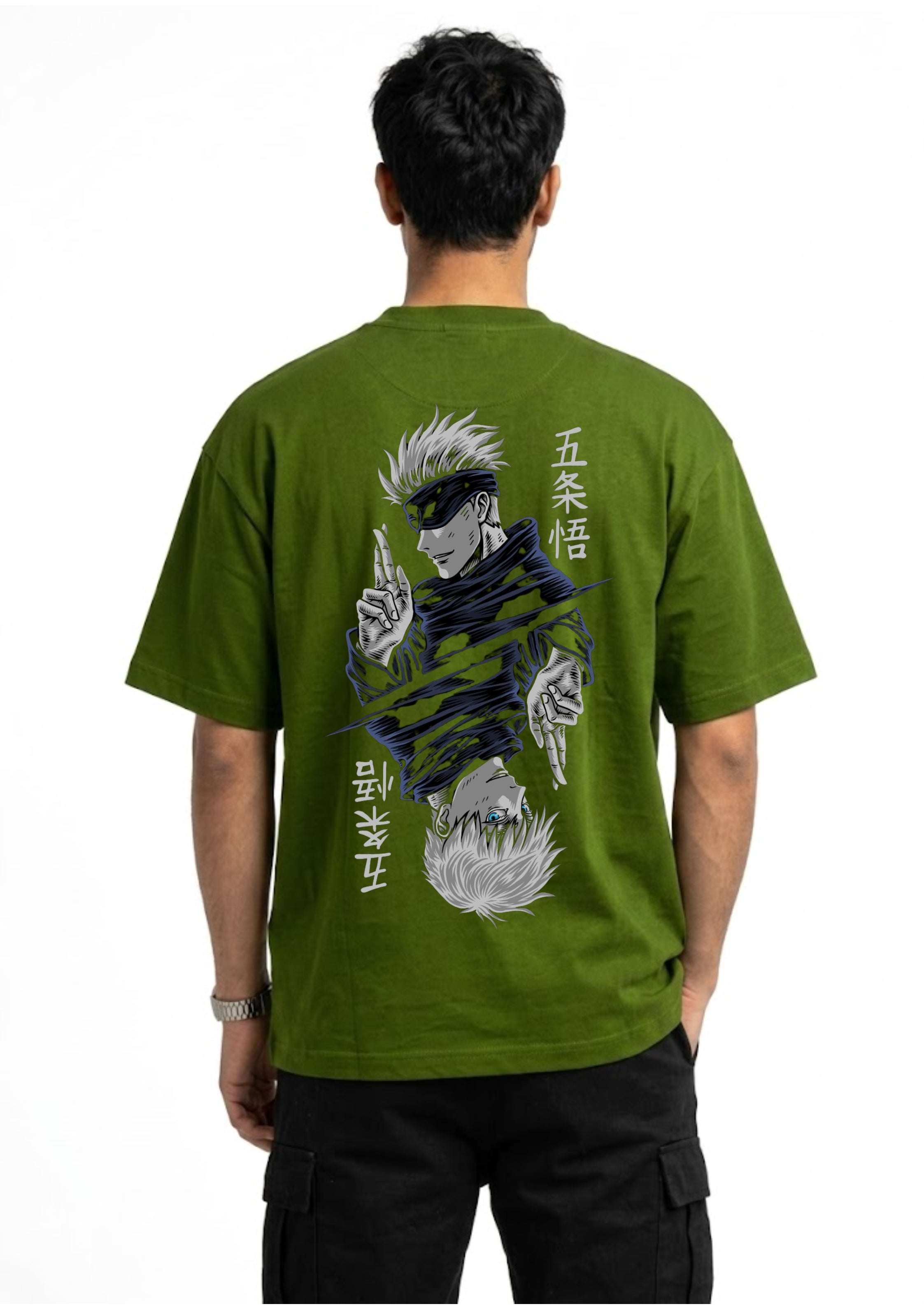 Anime Sorcerer Graphic Oversized T-Shirt | 220 GSM | 100% Cotton