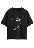 Mahadev Trishul Minimal Graphic Oversized T-Shirt | 100% Cotton | 220 GSM