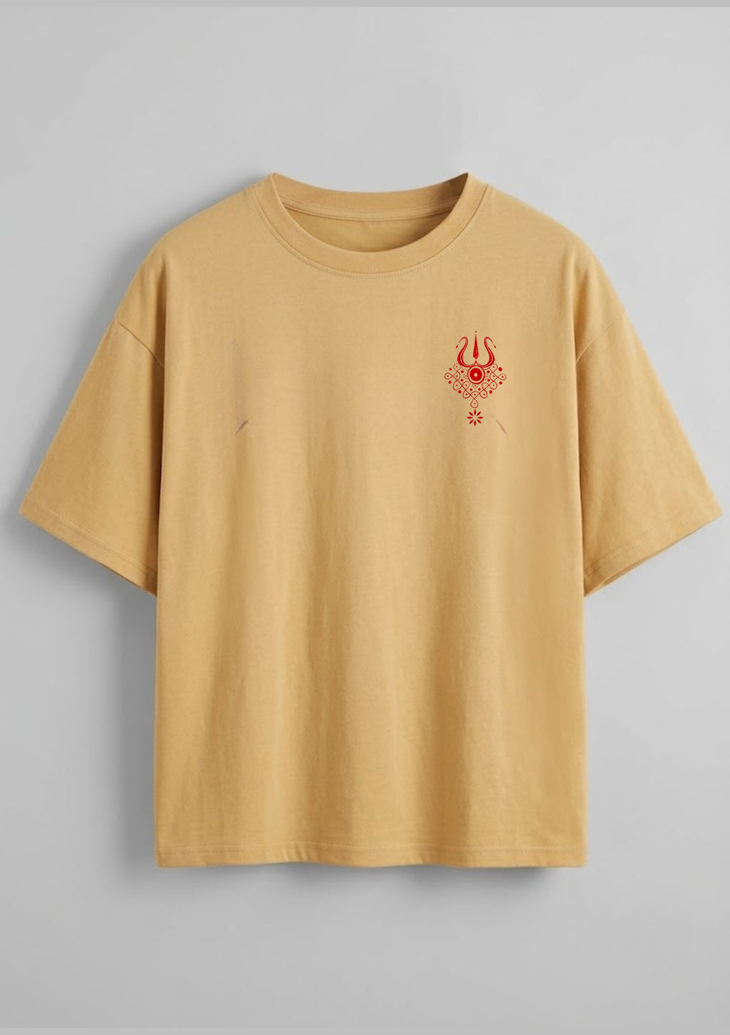 Mahadev Watercolour Art Graphic Unisex Oversized T-Shirt | 220 GSM | 100% Cotton