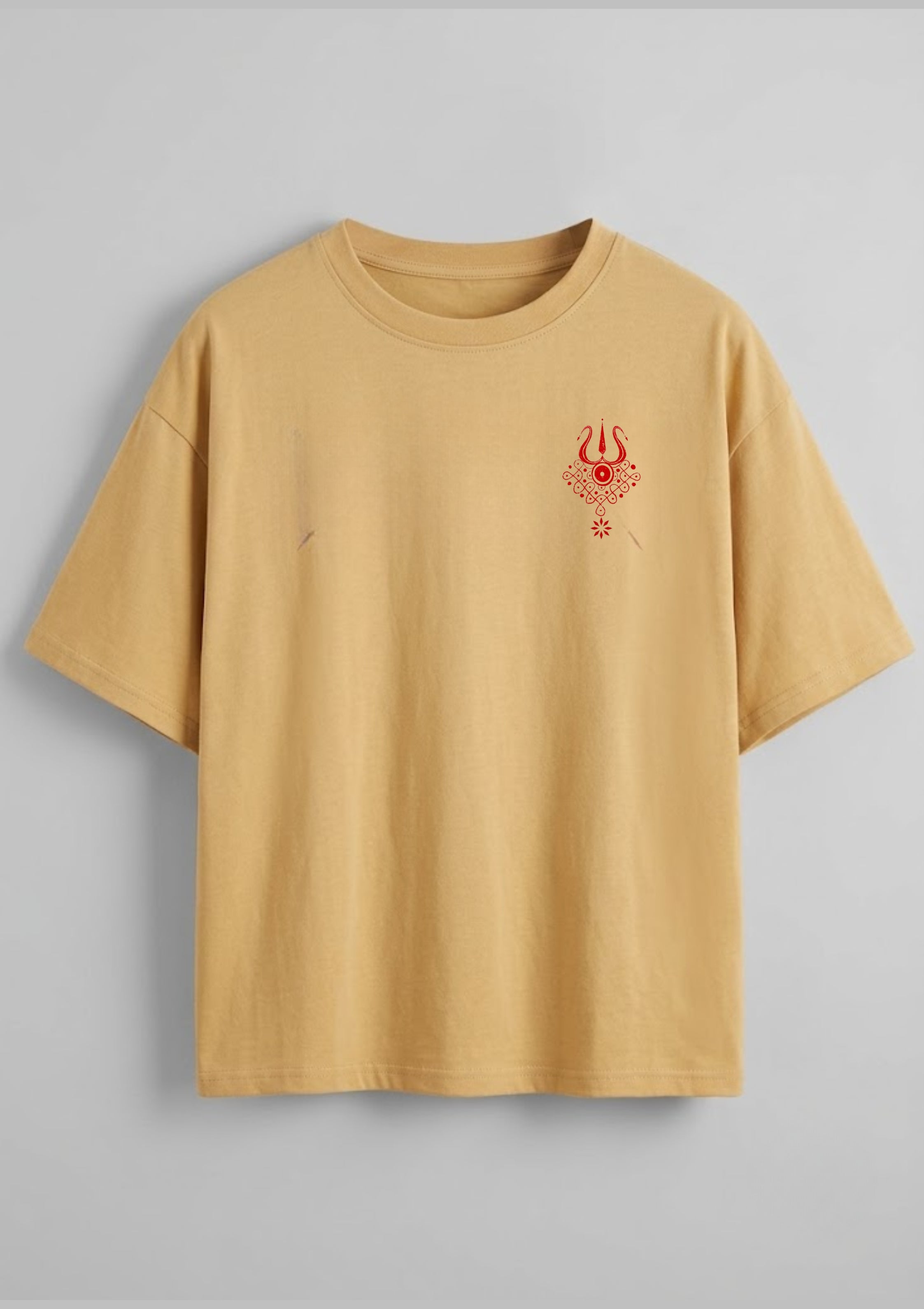Mahadev Watercolour Art Graphic Unisex Oversized T-Shirt | 220 GSM | 100% Cotton