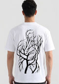 Muscular Anatomy Line Art Graphic Oversized T-Shirt | 100% Cotton | 220 GSM