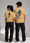 Mahadev Watercolour Art Graphic Unisex Oversized T-Shirt | 220 GSM | 100% Cotton
