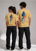 Mahadev Watercolour Art Graphic Unisex Oversized T-Shirt | 220 GSM | 100% Cotton